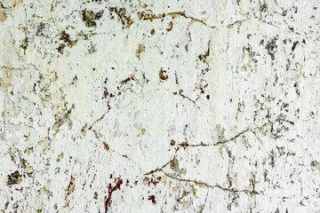 Texture of a concrete wall with cracks and scratches which can be used as a background