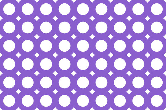 Seamless Abstract Purple Pattern With Circles