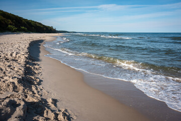 A clear morning on the seashore