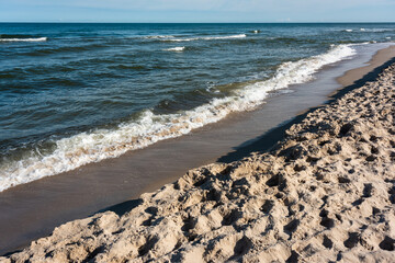 A clear morning on the seashore
