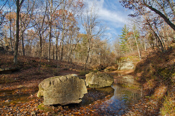 554-49 Fall Creek Gorge in Autumn