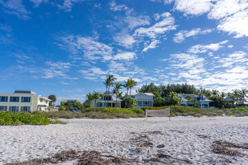 Fototapeta na wymiar Coastal Florida vacation homes gulf side