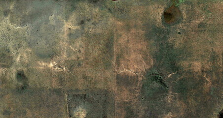 after war,  United States, abstract photography of relief drawings in  fields in the U.S.A. from...