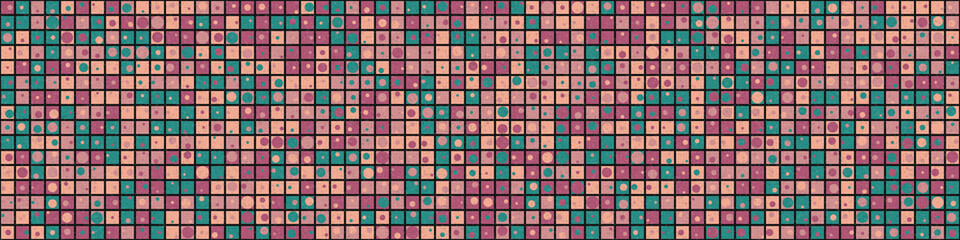 Abstract Geometric Pattern generative computational art illustration