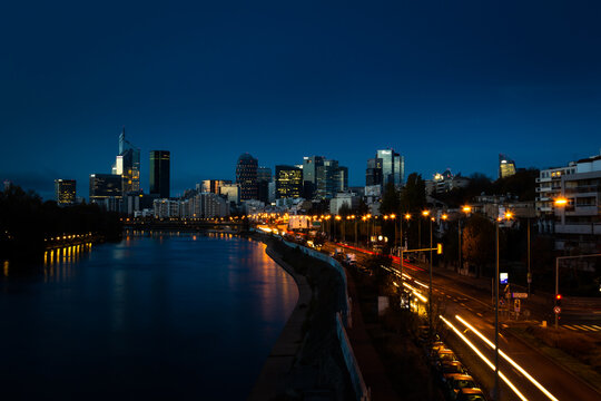 Nightscape on the City of Paris