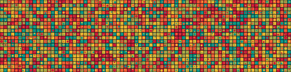 Abstract Geometric Pattern generative computational art illustration