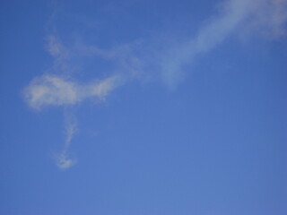 Clouds against a blue summer sky