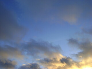 Fototapeta na wymiar Clouds against a blue summer sky