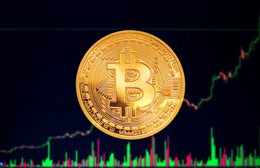 bitcoin - bit coin BTC currency chart background
