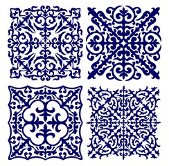 A beautiful square oriental ornaments