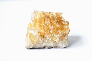 yellow calcite crystal stone