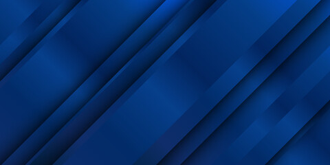 Obraz premium Bright navy blue dynamic abstract vector background with diagonal lines. Trendy classic color of 2021. 3d cover of business presentation banner for sale event night party. Fast moving soft shadow line