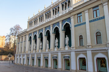 Fototapeta na wymiar The Nizami Ganjavi National museum of Azerbaijan literature. Baku - Azerbaijan.