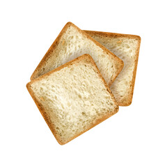 Toast Bread Slices Composition