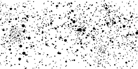 Grunge textured black dots background