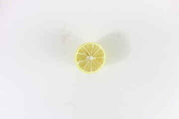 lemon and lime on white