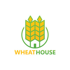 Wheat house logo template design