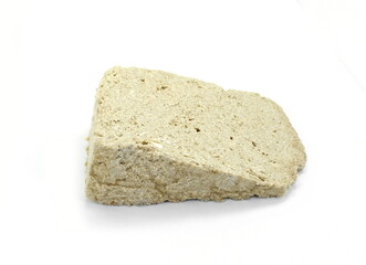 Sunflower halva isolated on white background.