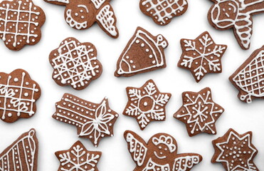 gingerbread isolated on white background