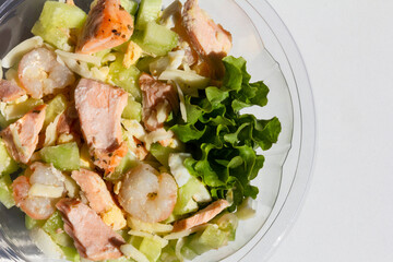 Salmon Meal Salad CloseUp