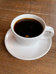 cup of coffee on the table