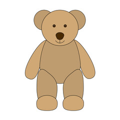 Old teddy bear clip art