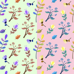 Pattern with flowers