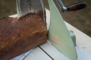 old fashioned bread cutter