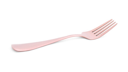 New clean shiny fork isolated on white