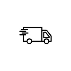 fast truck icon, delivery symbol For your website