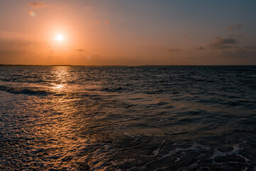 Beautiful Sunset in a Tropical Beach