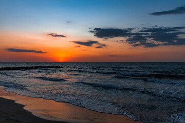 Beautiful Sunset in a Tropical Beach