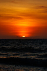 Fototapeta na wymiar Beautiful Sunset in a Tropical Beach