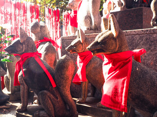 赤坂豊川稲荷神社　豊川稲荷神社　赤坂見附　きつね　キツネ