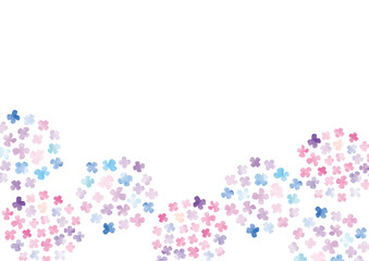 紫陽花フレーム_水彩03