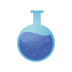 back to school chemistry test tube laboratory science icon