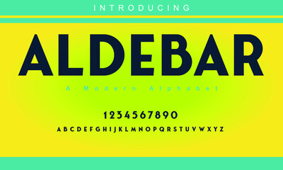 Aldebar font. Minimal modern alphabet fonts. Typography minimalist urban digital fashion future creative logo font. vector illustration