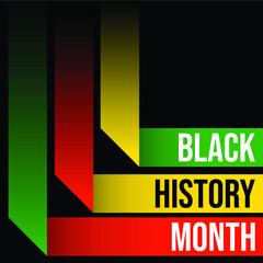 black history month celebrations design template.