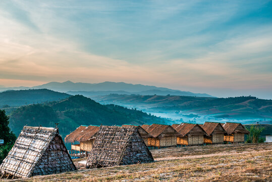  Moktawan The most spectacular viewpoint of the sea of mist of Tak Province, Thailand
