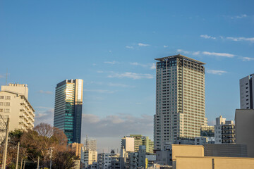Fototapeta na wymiar 東京　高層ビルの建つ風景　