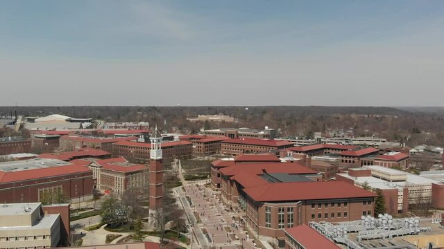 Aerial View of Brick College Campus