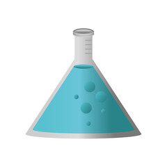 chemistry flask icon vector design