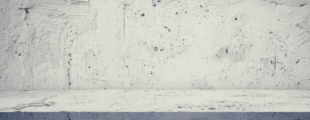 Old cement floor and wall backgrounds, room, interior, montage display products.