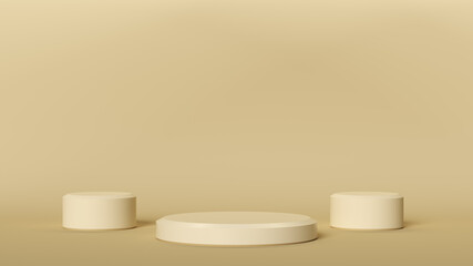 Minimal background, mock up with podium for product display,Abstract white geometry shape background minimalist mock ,Abstract mock up backgroundup 3D rendering.