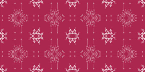 Decorative background pattern. Colors: purple shades. Seamless wallpaper texture. Vector graphics