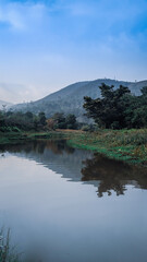 Obraz premium lake and mountains