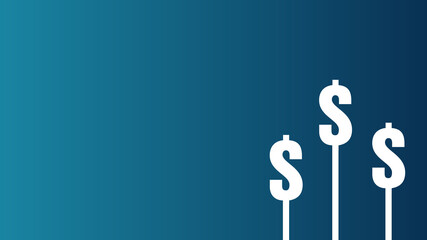 Dollar sign background concept, Illustration