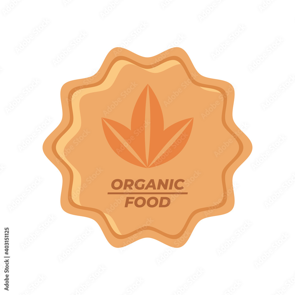 Canvas Prints organic food healthy natural badge icon