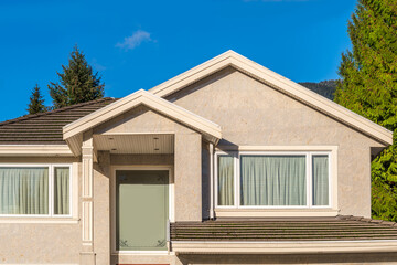 The top of the house with nice window in Vancouver, Canada.
