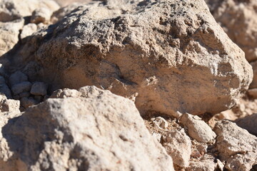 stones in the desert 